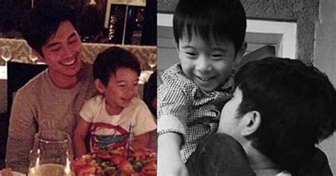 Paulo Avelino with his adorable unico hijo .